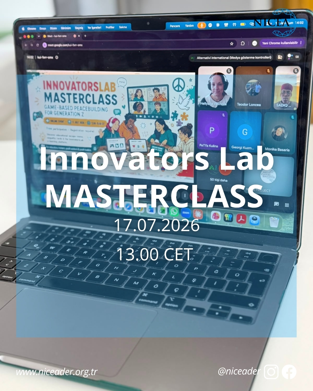 Innovators Lab projesi kapsamında çevrim içi toplantı gerçekleştirildi.